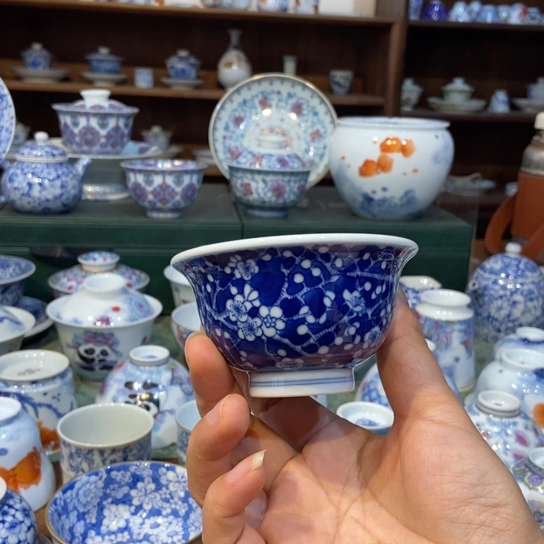 w雪山春晓冰梅压手杯