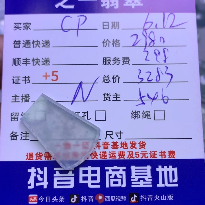 翡翠未镶嵌颈饰C****装