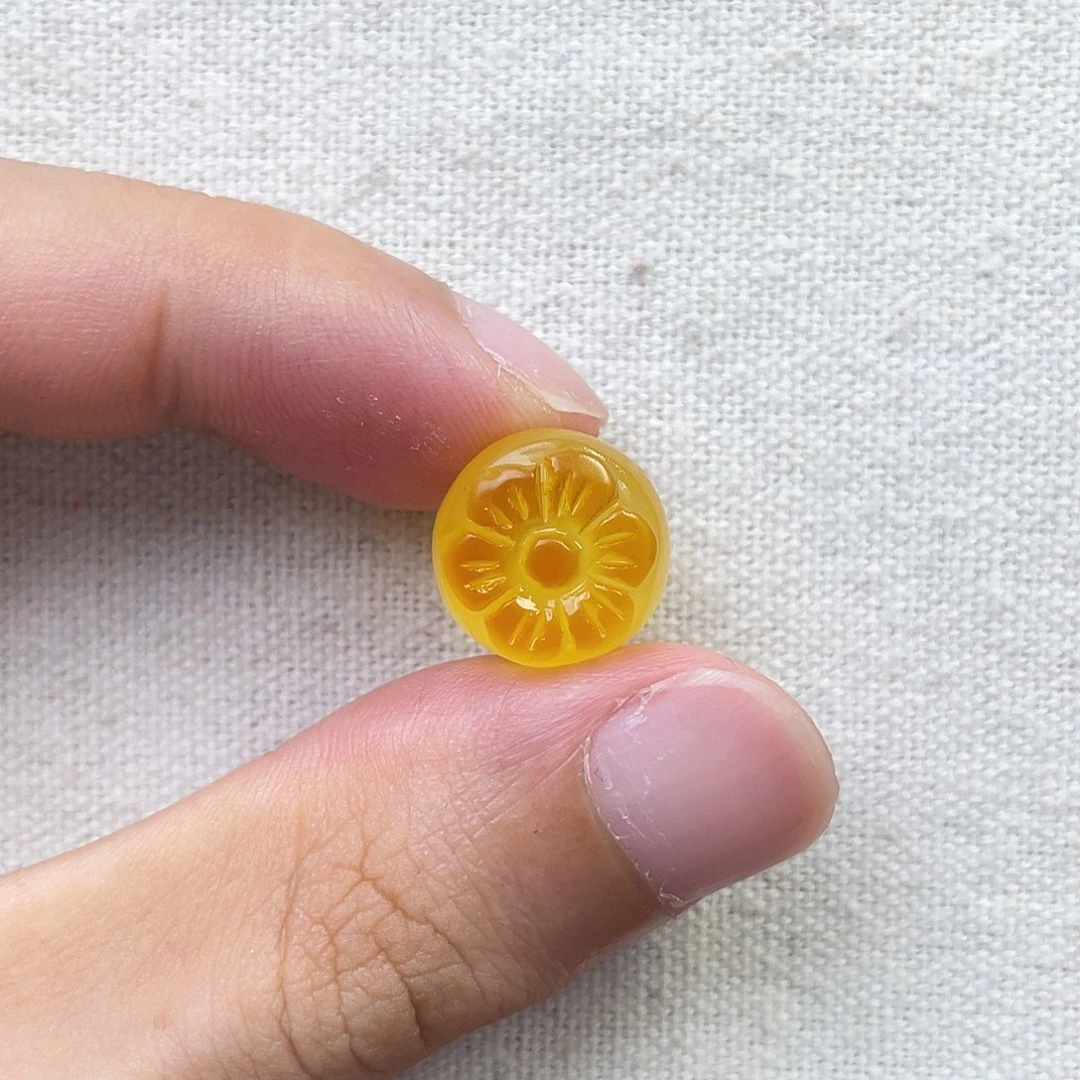琥珀未镶嵌珠宝奇石福利柿子