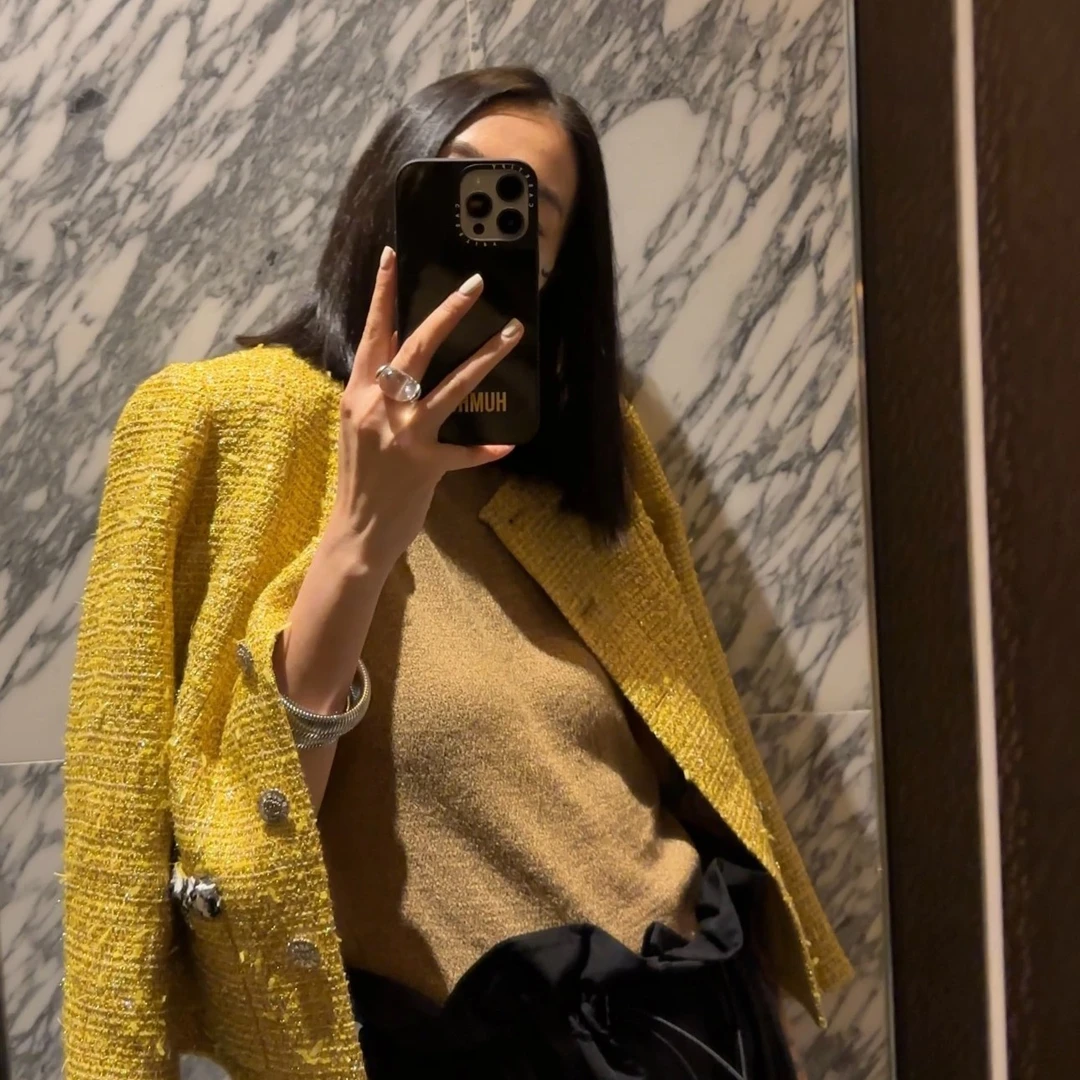 The pattern room | 精织金箔小香外套