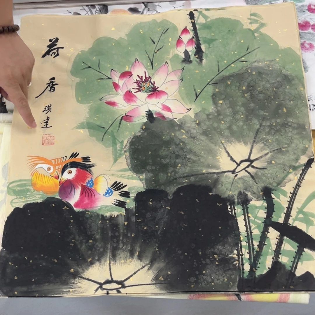 国画纯手绘字画宣纸