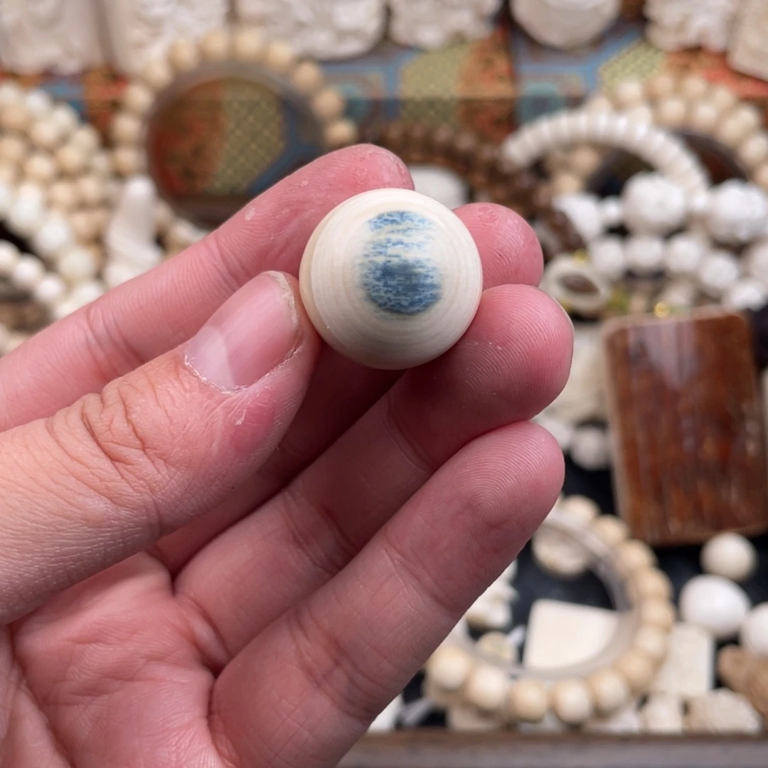 猛犸象牙手串/手链/手镯2.0蓝眼