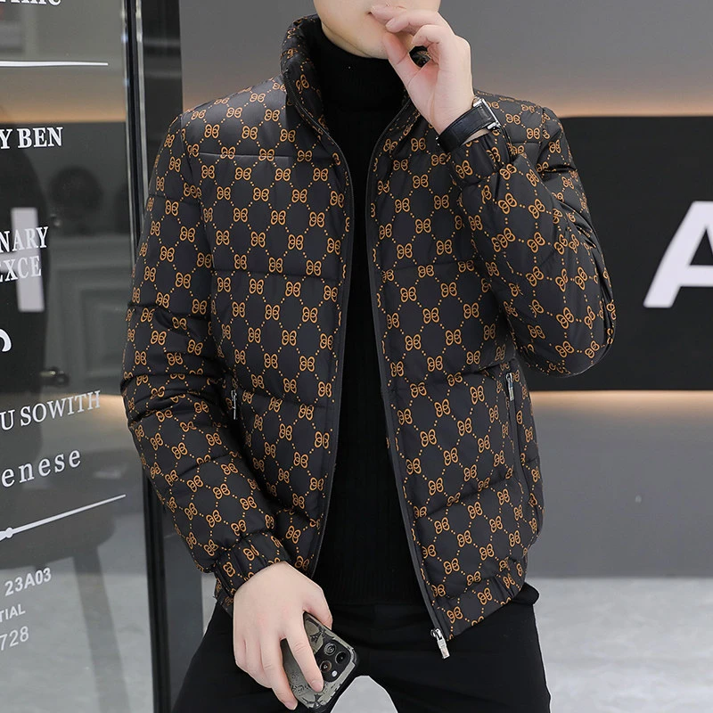 冬季男士高级感2025新款加厚保暖立领休闲时尚百搭外套冬装棉服潮