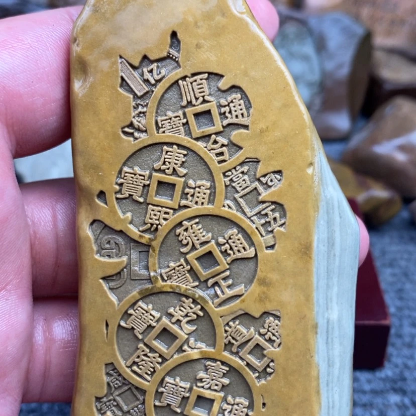 【闪购商品】原石雕刻手把件