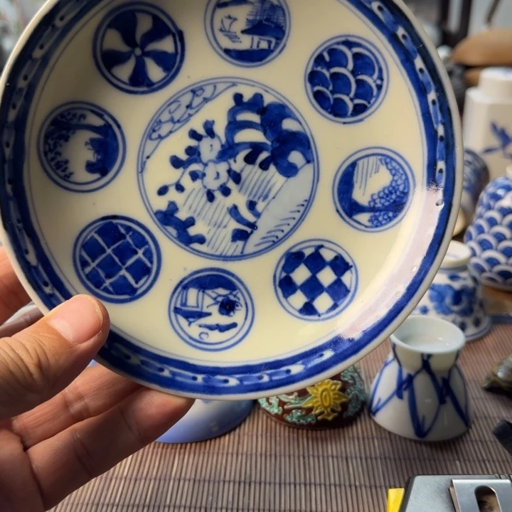 青花瓷器杯子茶具