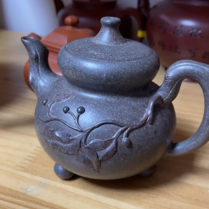 睿***发底槽青茶壶紫砂艺术艺术