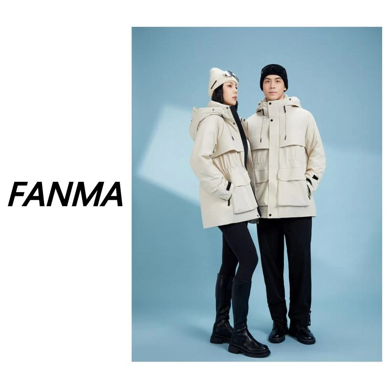 #90白鸭绒# 黑金系列男女同款三防设计冬季羽绒服 F359-HC0201