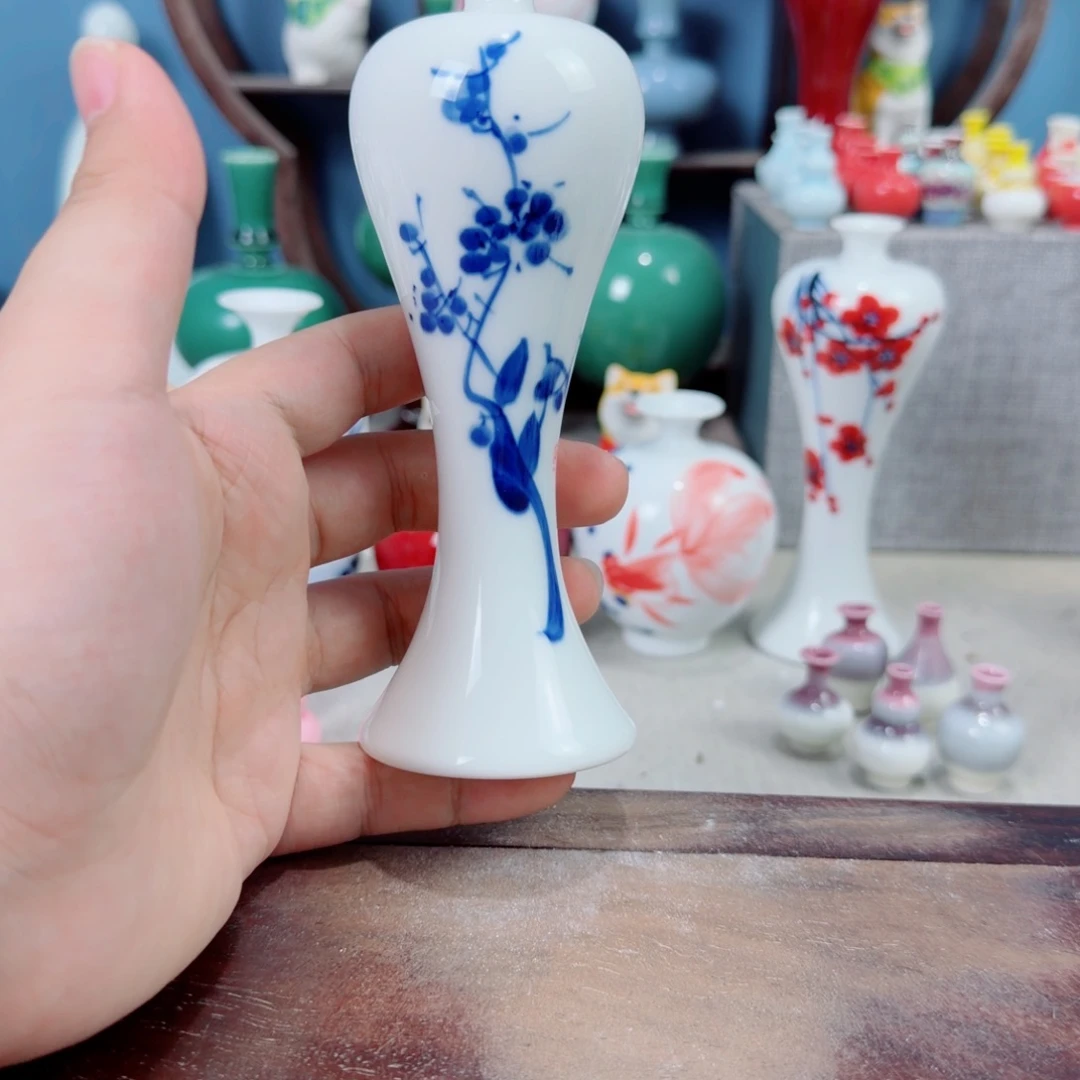陶瓷手工小花器摆件