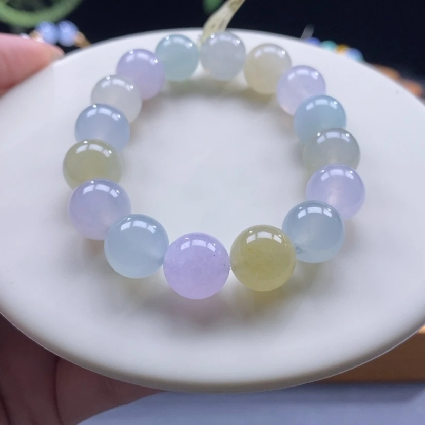 【闪购商品】翡翠手链未镶嵌马卡龙手串卡11+