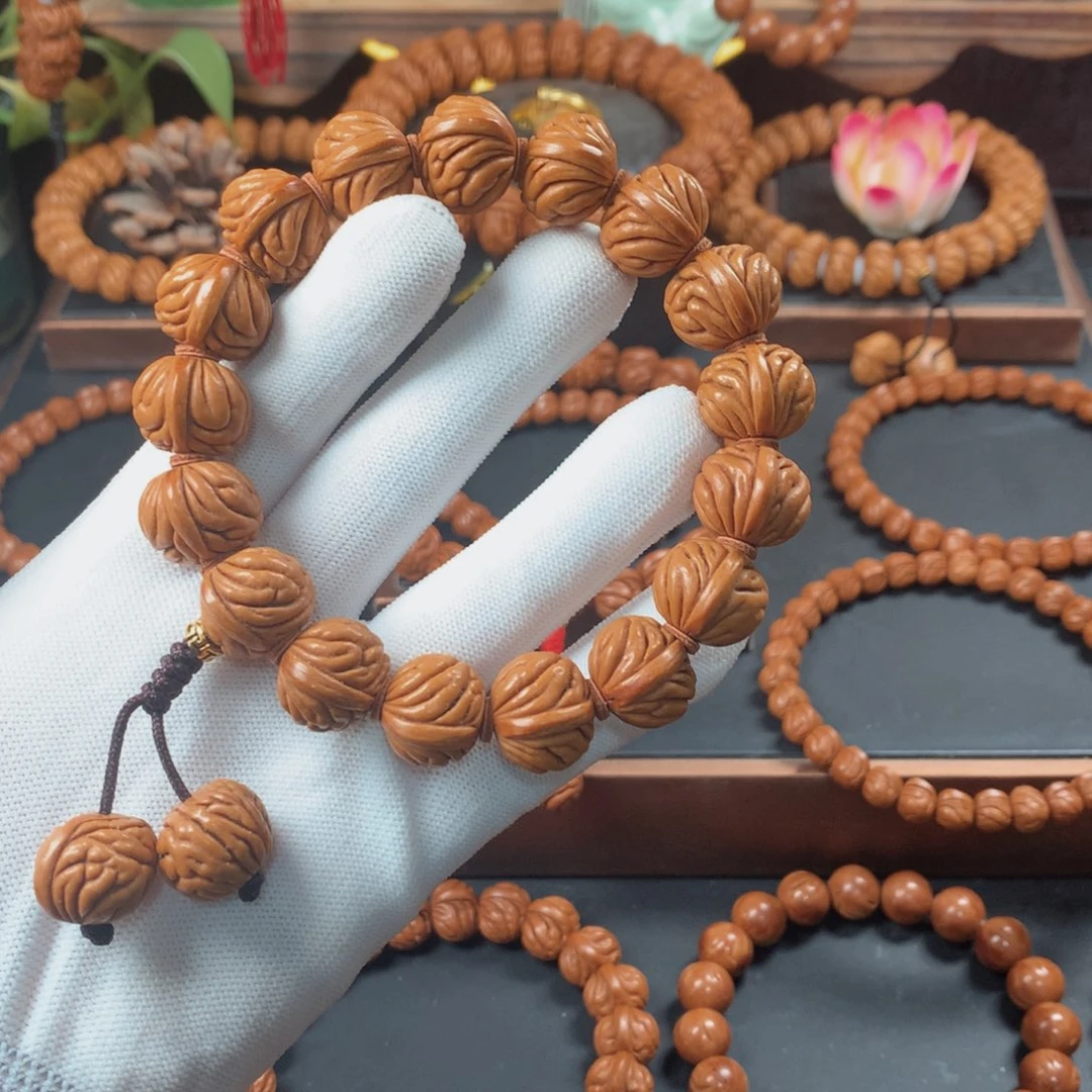 桃核吊坠16祥云手持