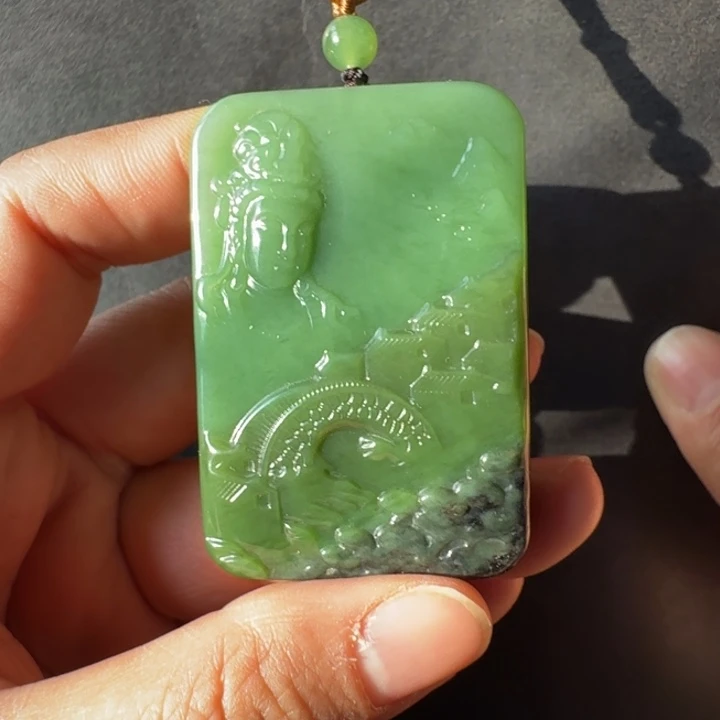 和田玉（碧玉）未镶嵌颈饰