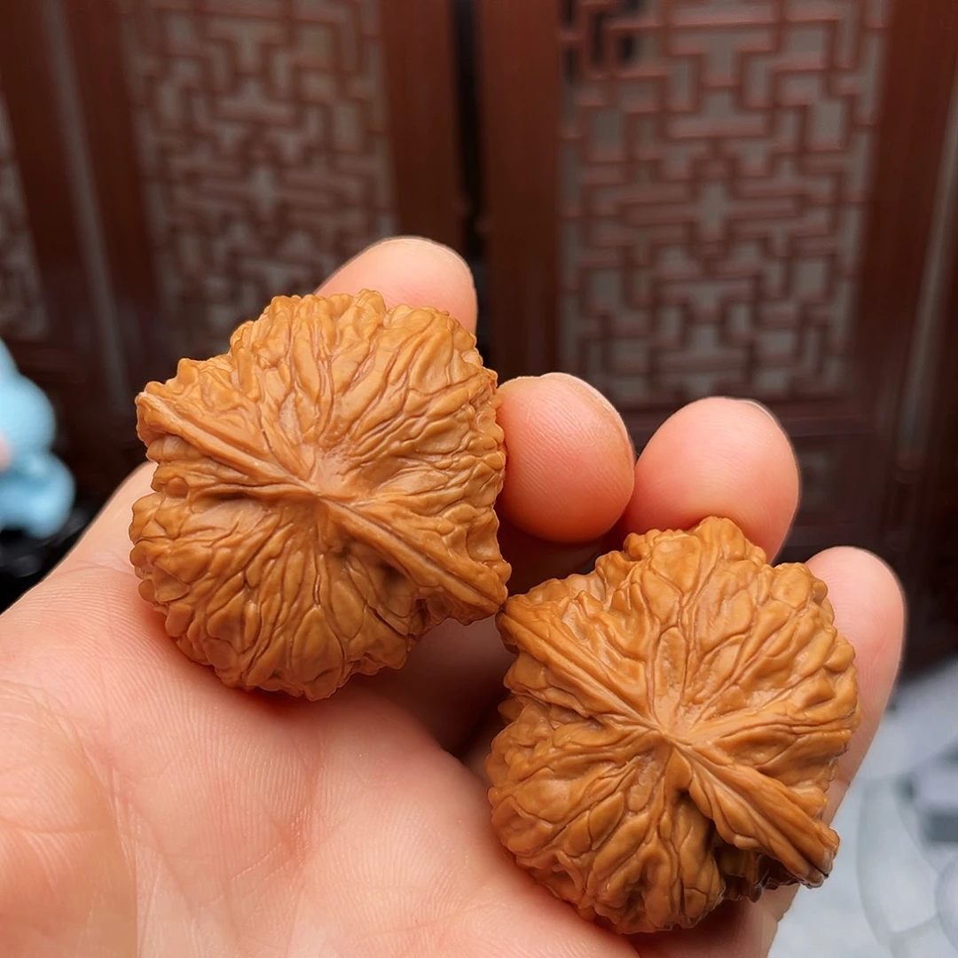 文玩核桃把件磨盘