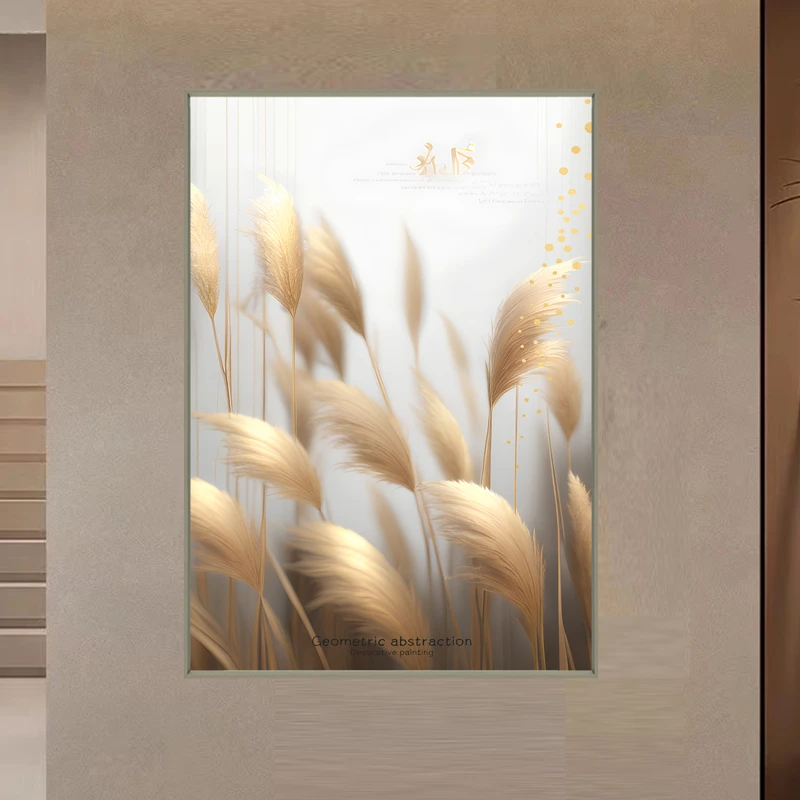 入户玄关装饰画晶瓷画现代简约客厅走廊壁画餐厅挂画