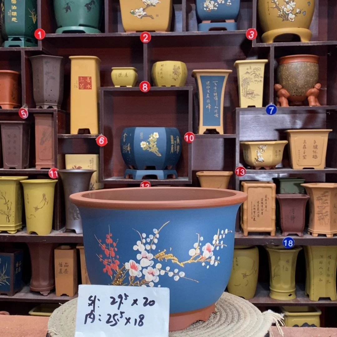 紫砂花盆紫砂花盆