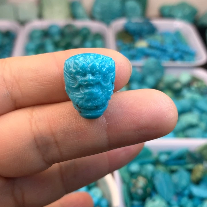 绿松石未镶嵌吊坠(不含链)19×14×11