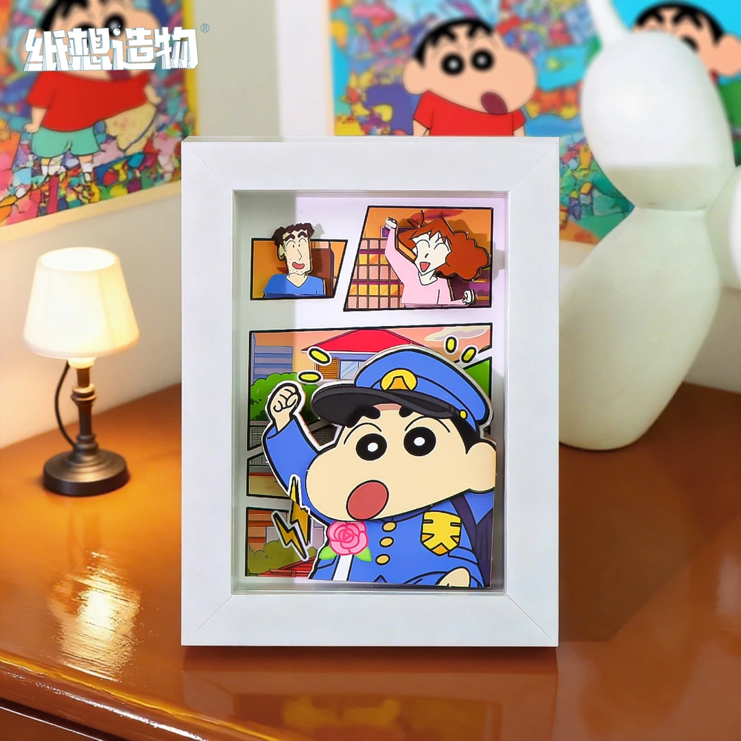 蜡笔小新方形相框画盲盒玩法合集