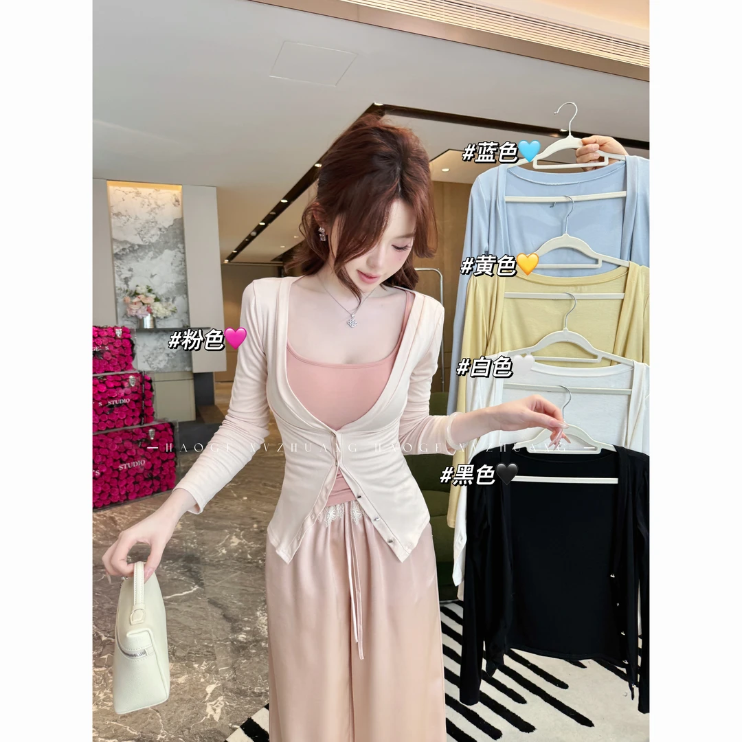 浩哥严选●DuangDuang开衫上衣预C5SY1893A显瘦气质长袖夏季设计感