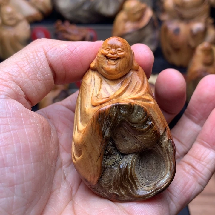 柏木（崖柏）崖柏陈化料手把件