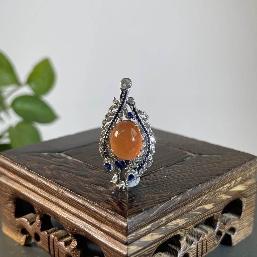 JTA20-010 南红-S925银镶吊坠