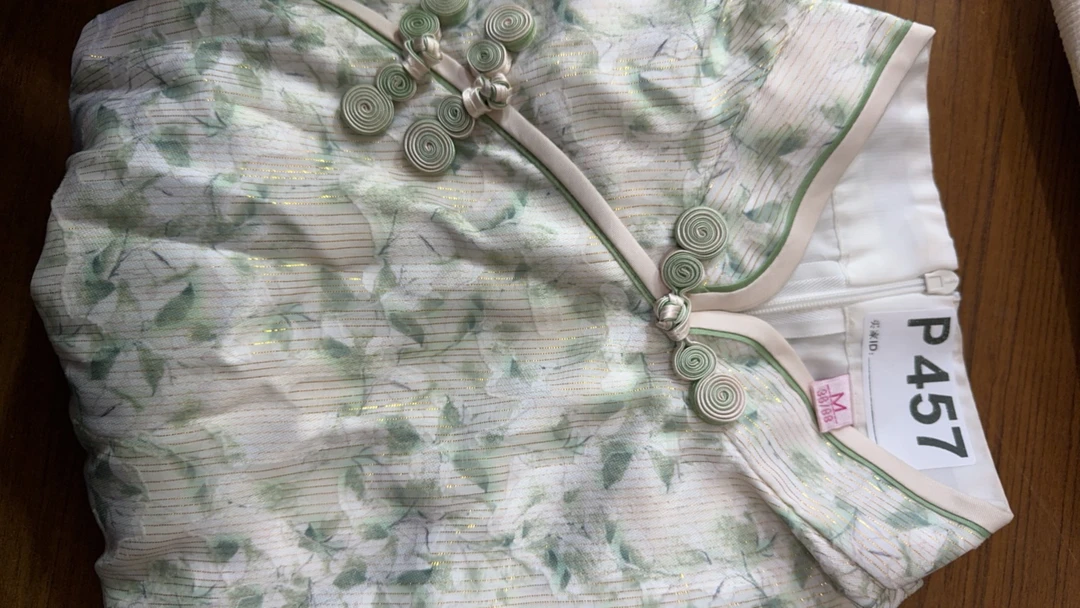 -457-瑕-------改良款旗袍