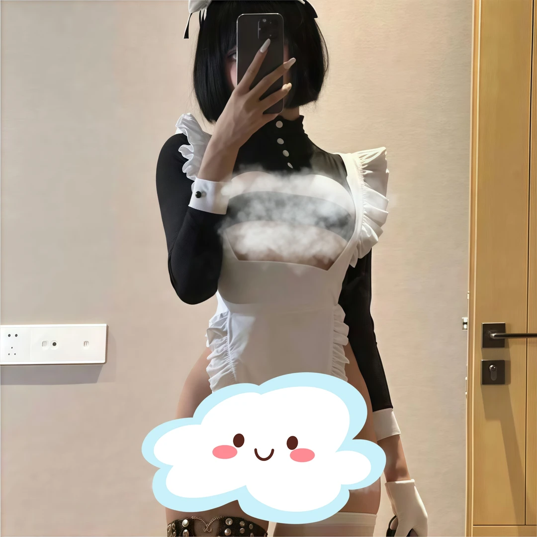 【80-200】二次元女仆装可爱女佣连衣裙cos套装可爱性感风制服套装