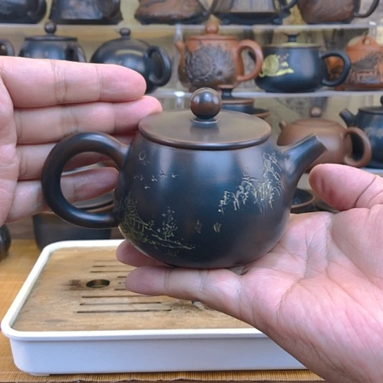 坭兴陶桶金壶250ml