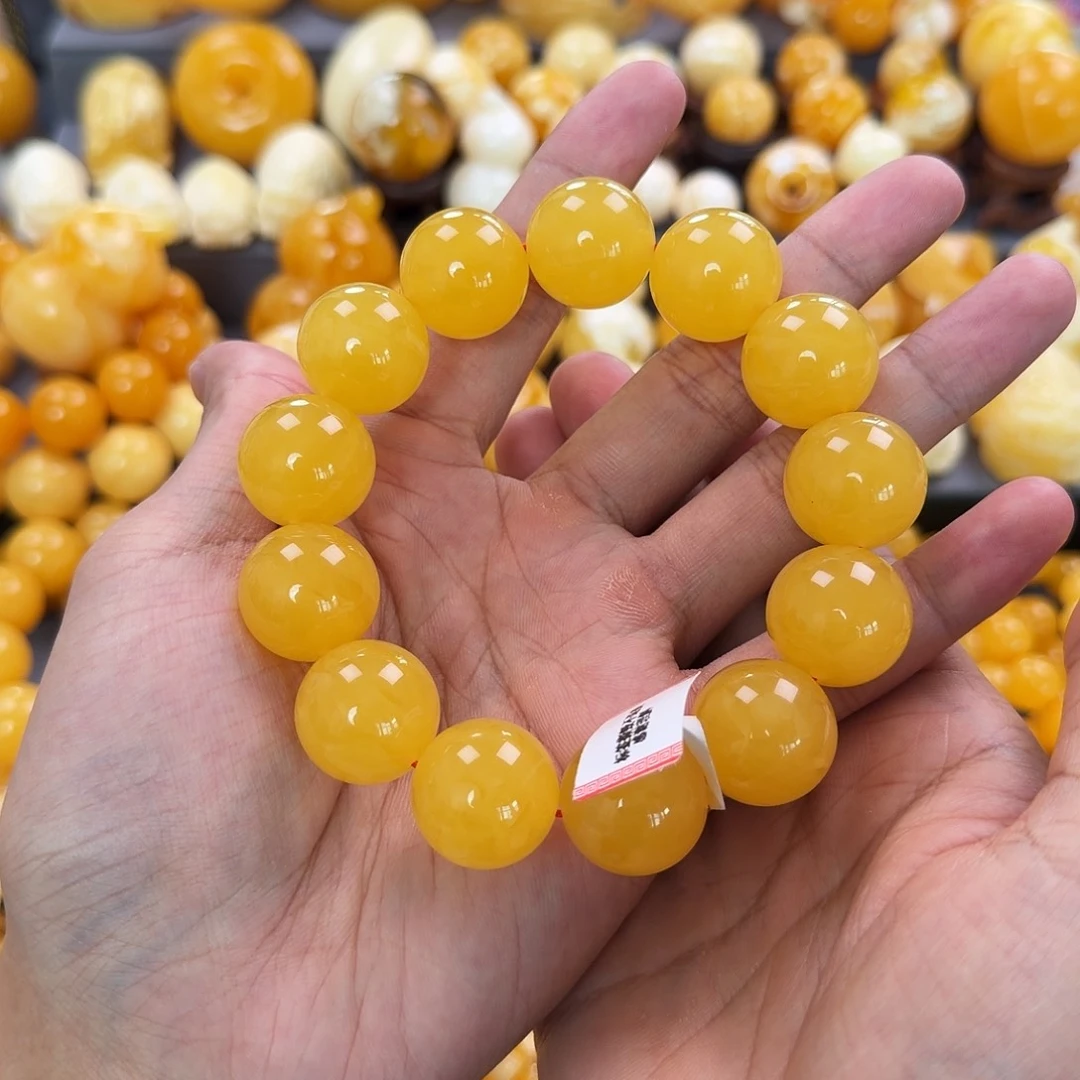 琥珀未镶嵌珠宝奇石19.5mm同料