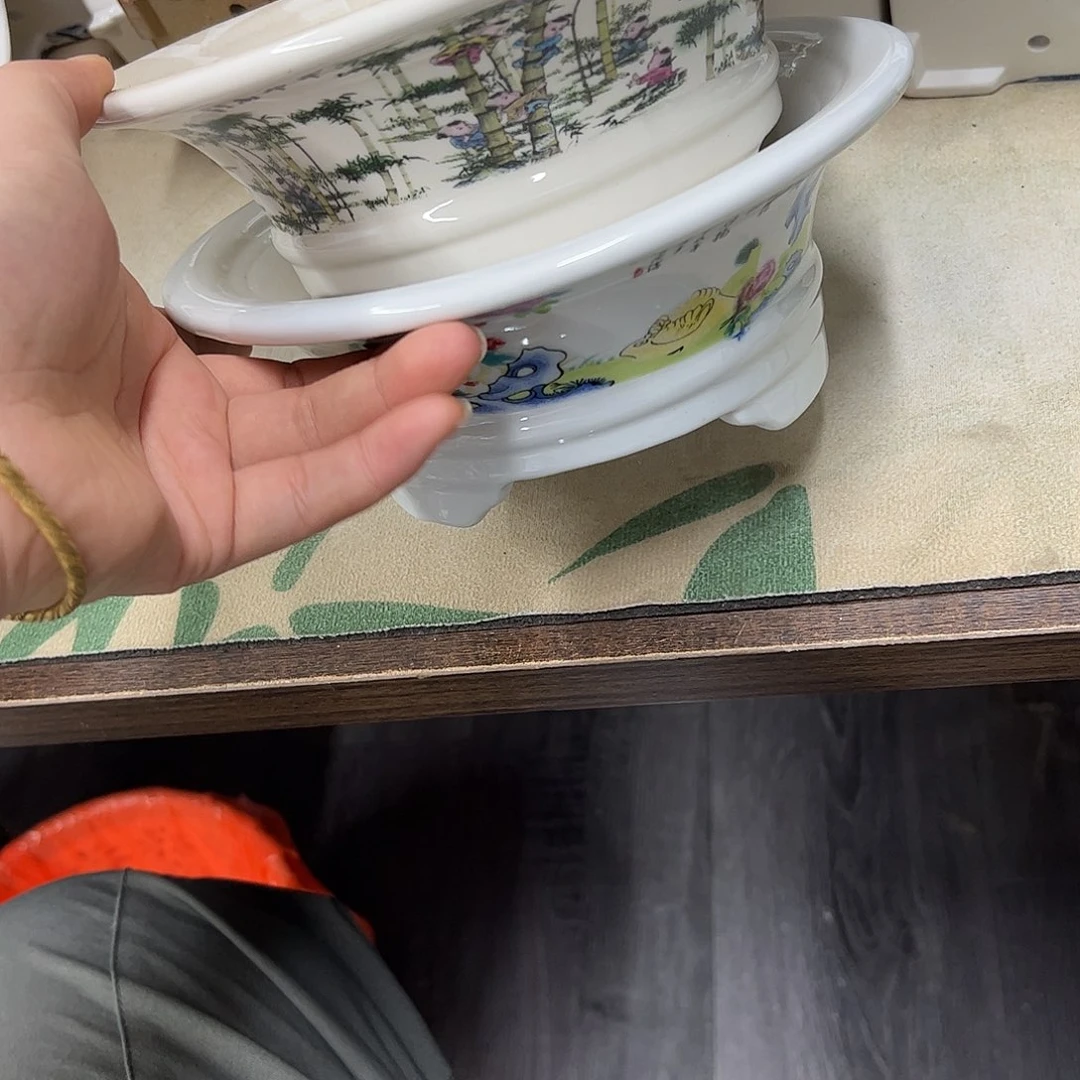 紫砂花盆952号瑕疵2个20/7.5cm福利