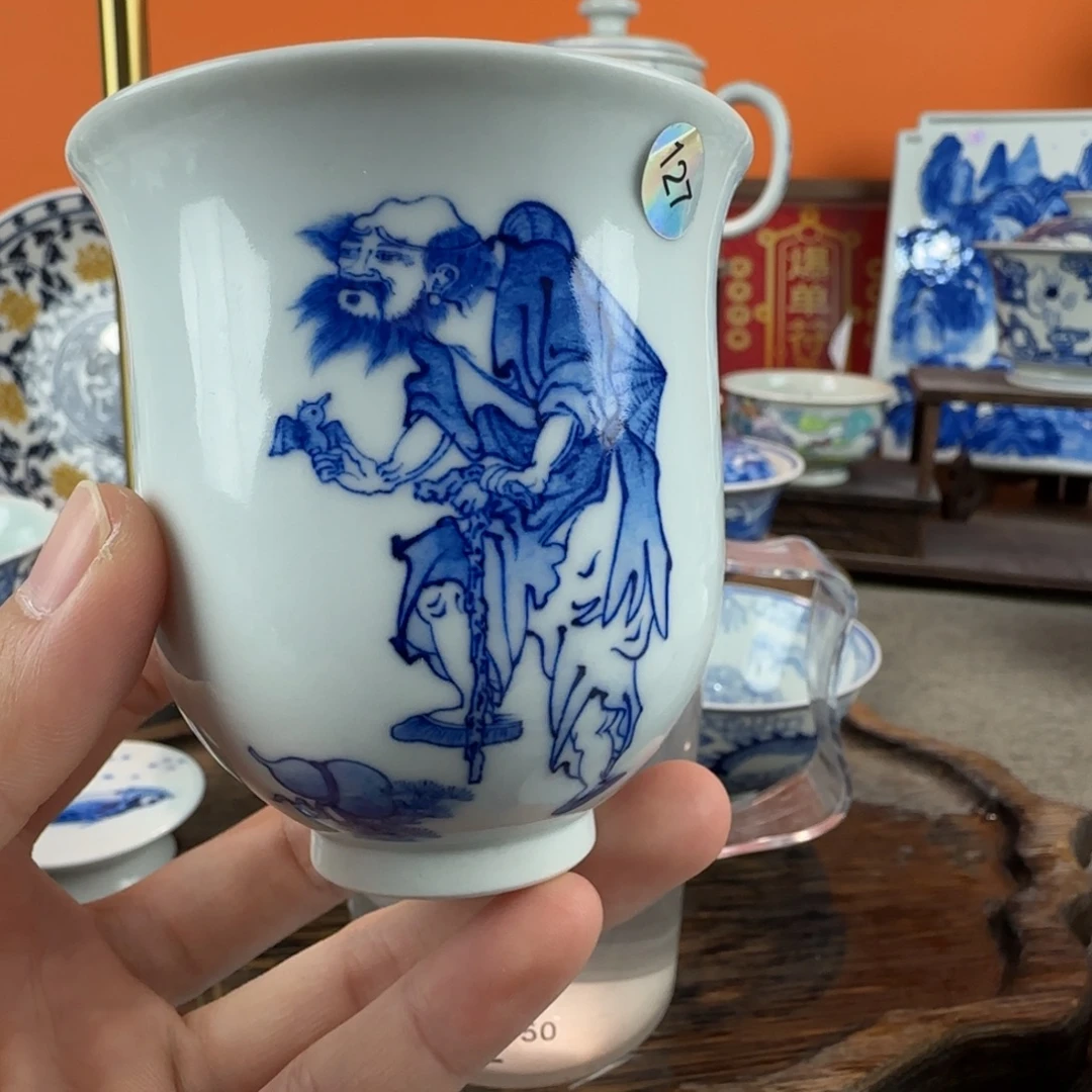 瓷片景德镇手绘青花瓷器127