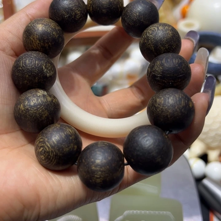 大果紫檀（缅甸花梨）圆条冰箱手镯