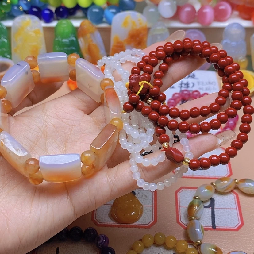 【闪购商品】玛瑙/玉髓颈饰未镶嵌浮*