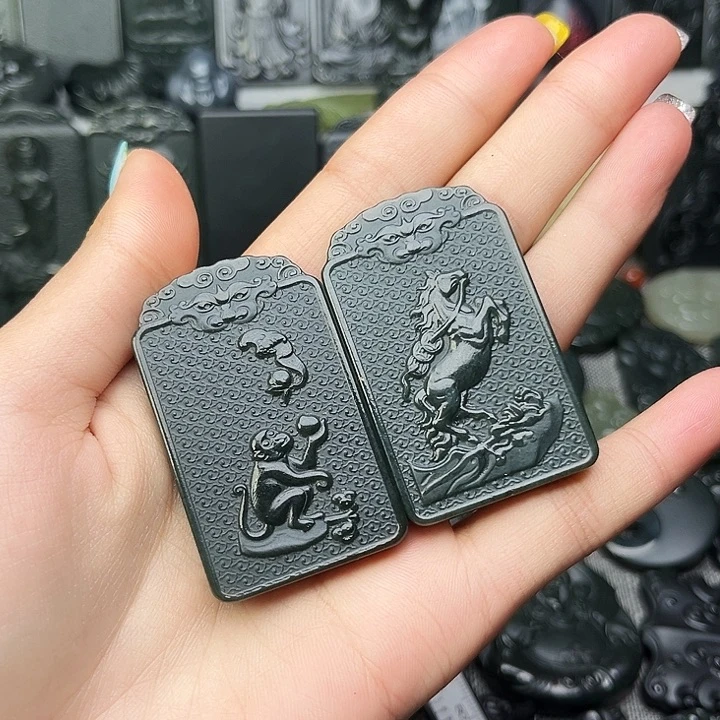 和田玉（青玉）颈饰未镶嵌风*静