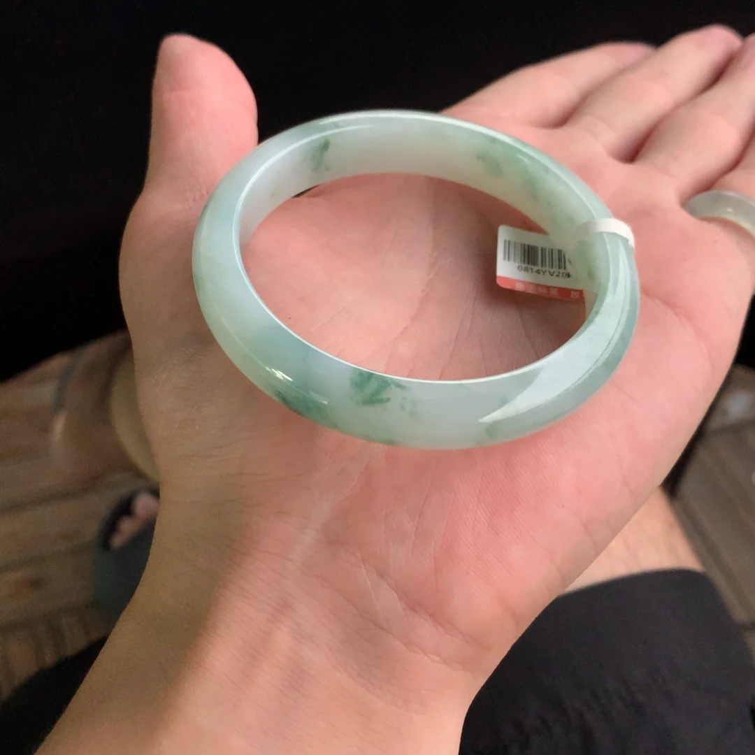 翡翠未镶嵌手镯63号59.8