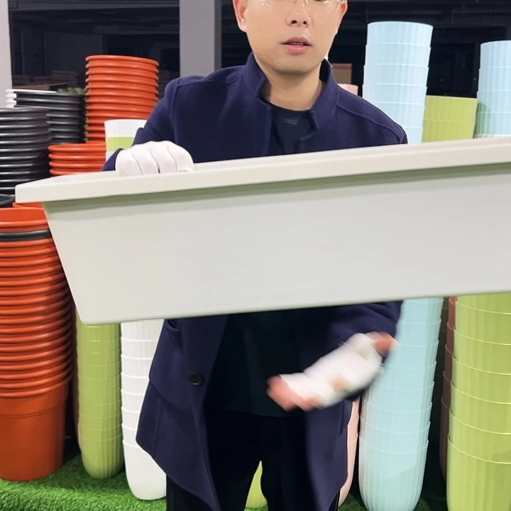 微瑕马槽长52宽24高17白色2只无托