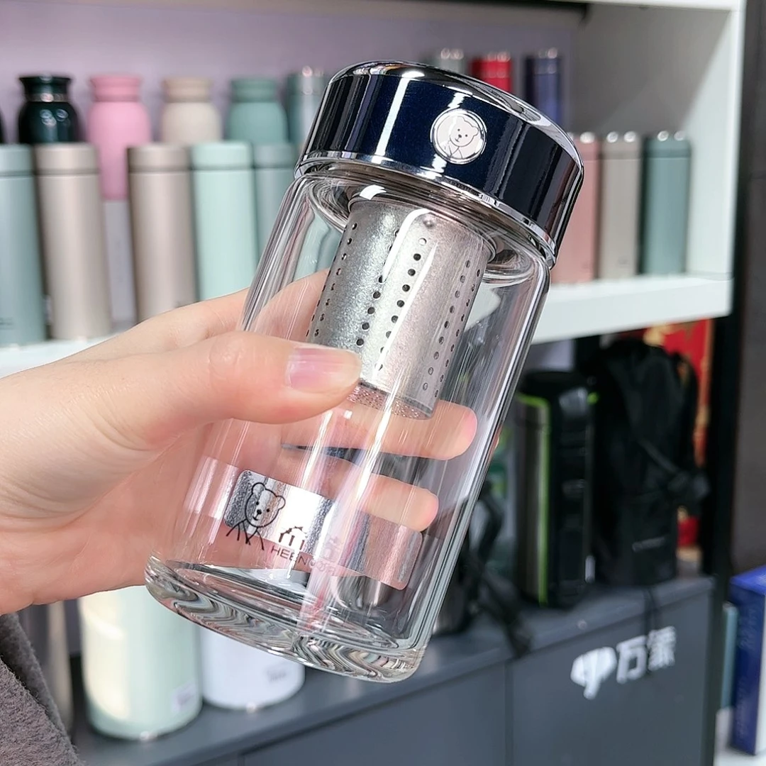 高硼硅玻璃茶水分离款希诺703L抗菌360毫升