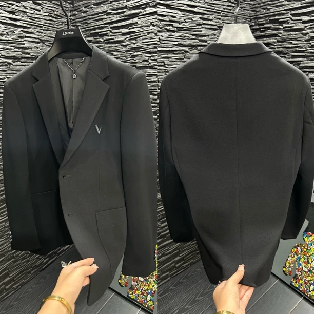 【正睿欧货】秋季黑色简约百搭款西服上衣/8158