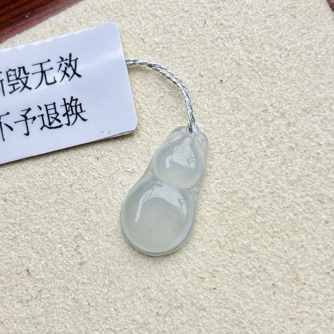 天然缅甸A货翡翠冰葫芦迷你