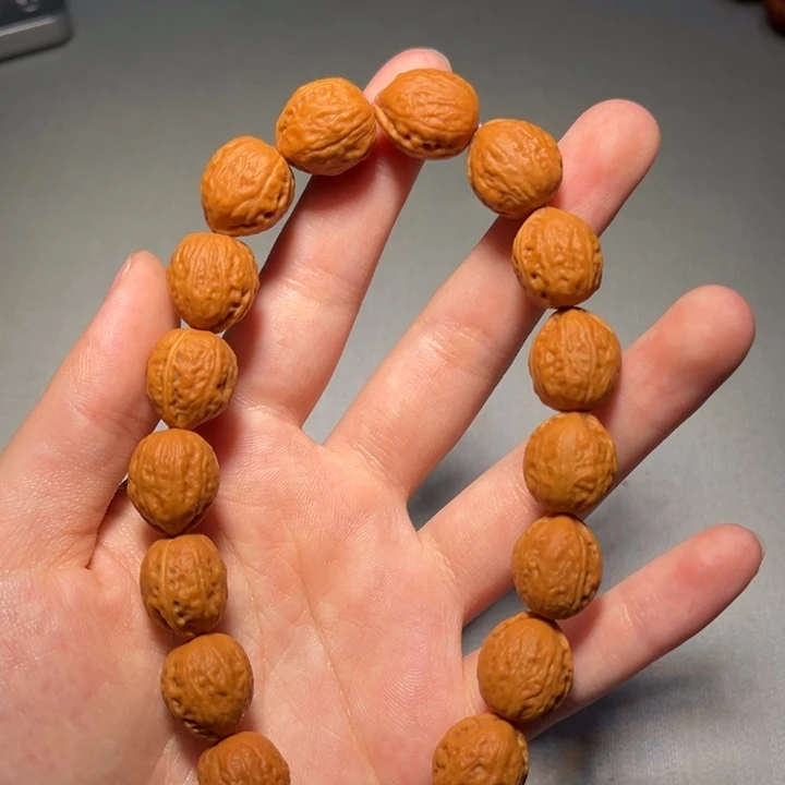 文玩核桃把件金豆手持341