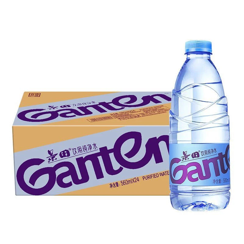 新货景田560ml*24饮用纯净水大瓶装
