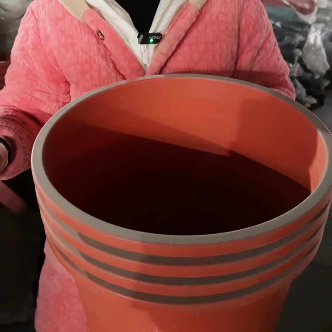 树脂瑕疵7加仑红色4个无托