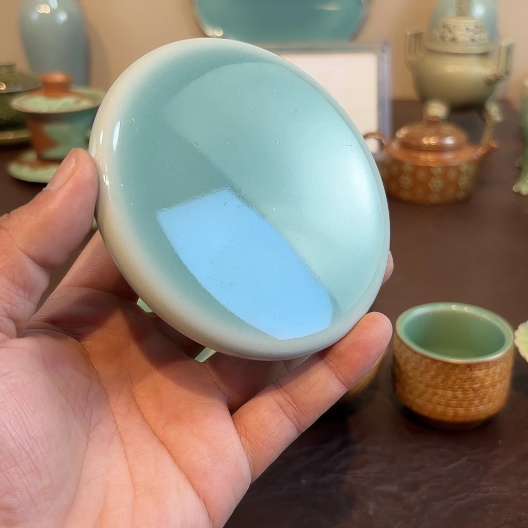 我***嘴瓷片龙泉青瓷福利青瓷