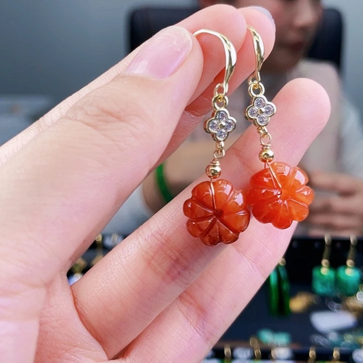 翡翠耳饰未镶嵌饰品