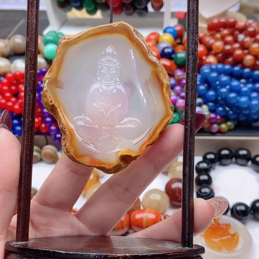 【闪购商品】玛瑙/玉髓手链未镶嵌李*