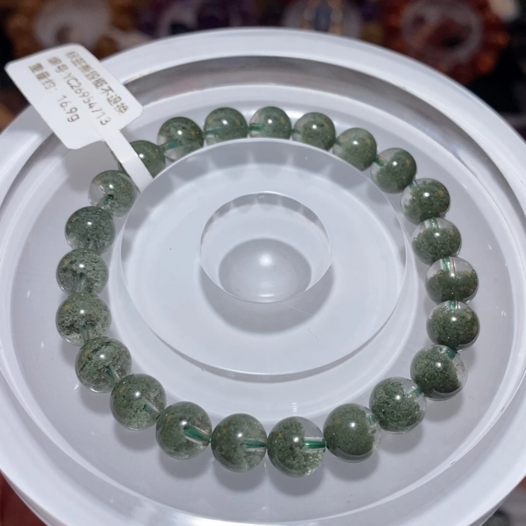 未镶嵌手链水晶F绿幽灵8.2