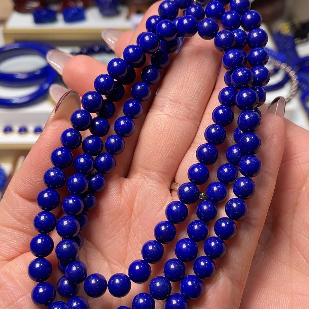 青金石未镶嵌精品108佛珠7mm