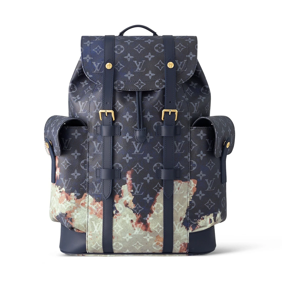 99新 LouisVuitton/路易威登 Christopher中号火烧云双肩包 G062