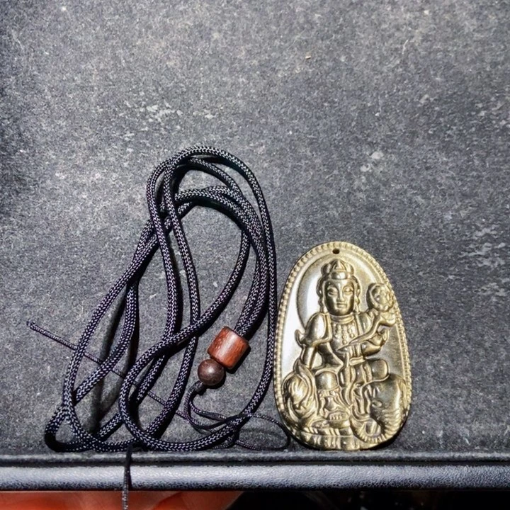 黑曜岩吊坠(不含链)未镶嵌源