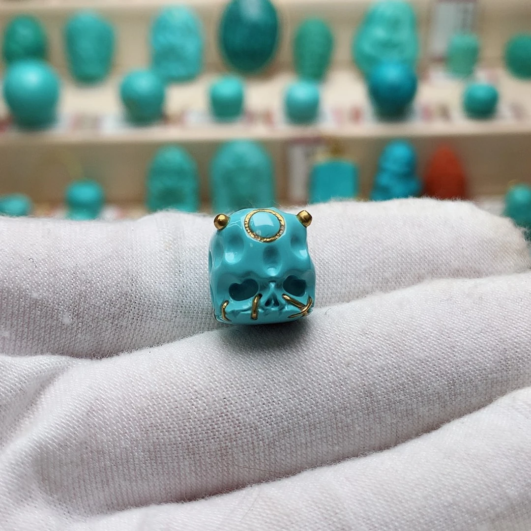 绿松石珠宝半成品未镶嵌