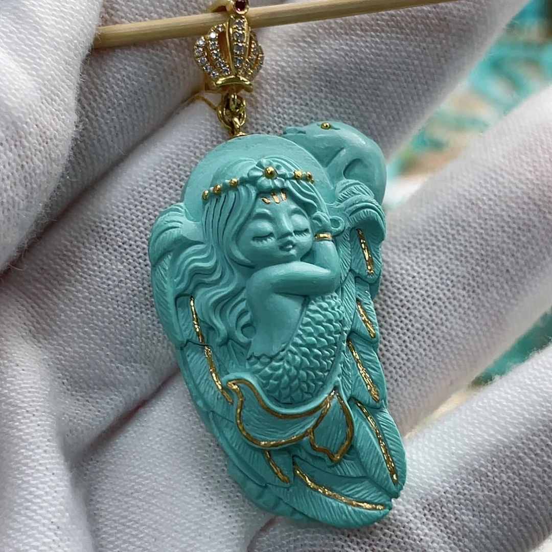 绿松石珠宝奇石未镶嵌