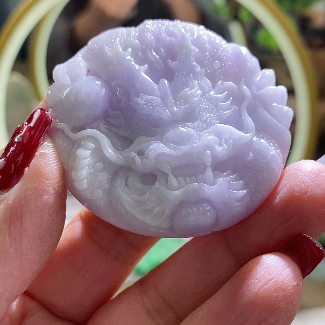 【闪购商品】翡翠颈饰未镶嵌龙牌